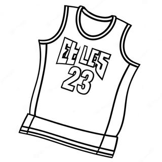 Pagina Para Colorear De Jersey De La Nba Retro 138287-69658