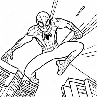 Pagina Para Colorear De Spider Man En Traje Negro Dinamico 138337-69693