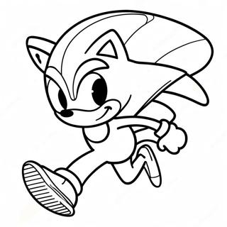 Pagina Para Colorear De Sonic Rapido Corriendo 138414-69755