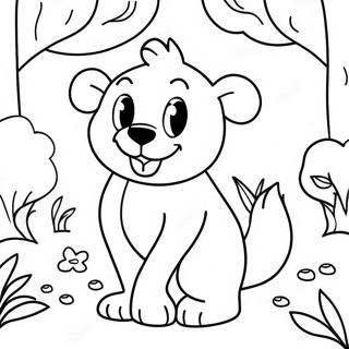 Pagina Para Colorear De Stanley En Un Bosque Magico 138493 69825