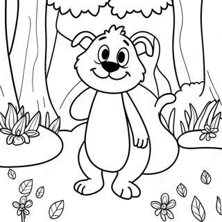 Pagina Para Colorear De Stanley En Un Bosque Magico 138493 69826