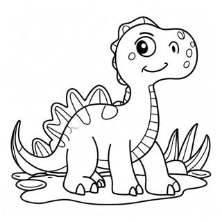 Pagina Para Colorear De Dinosaurio Acuatico Amigable 138796-70054