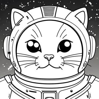 Pagina Para Colorear De Gato Espacial 138846-70092