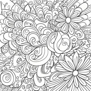 Pagina Para Colorear Con Patrones Divertidos De Marcadores Posca 139029-70247