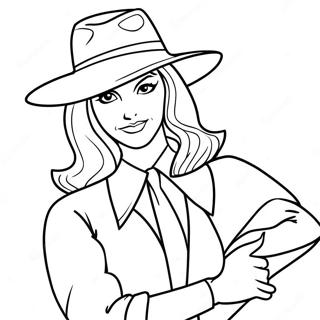 Pagina Para Colorear De Carmen Sandiego 139051-70250