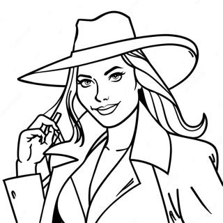 Pagina Para Colorear De Carmen Sandiego 139051-70251