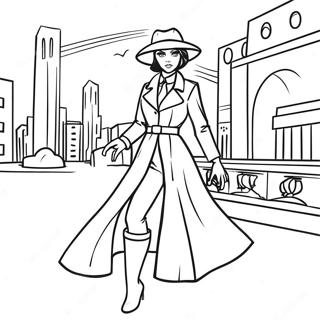 Pagina Para Colorear De Carmen Sandiego En Una Ciudad Misteriosa 139052-70254