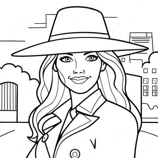 Carmen Sandiego Páginas para colorear