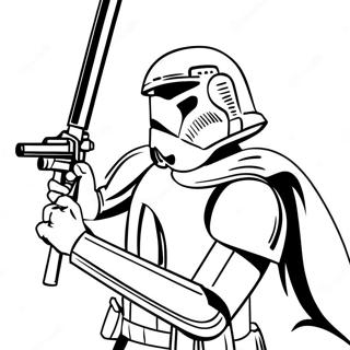 Pagina Para Colorear Del Clon Trooper De Fase 2 En Accion 139181 70358