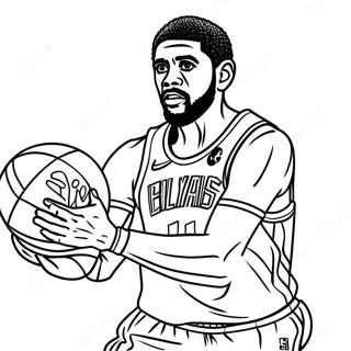 Pagina Para Colorear De Kyrie Irving En Accion 139234-70401