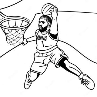 Kyrie Irving Páginas para colorear