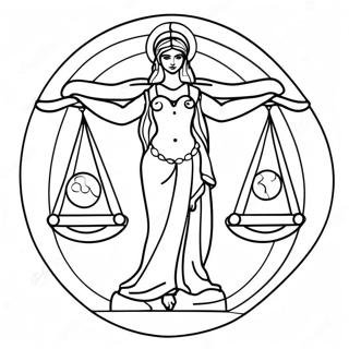 Pagina Para Colorear Del Signo Zodiacal Libra 139334-70471