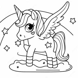 Pagina Para Colorear De Caca De Unicornio Arcoiris 139361-70493