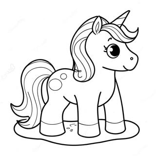 Página Para Colorear De Caca De Unicornio Mágica Páginas Para Colorear