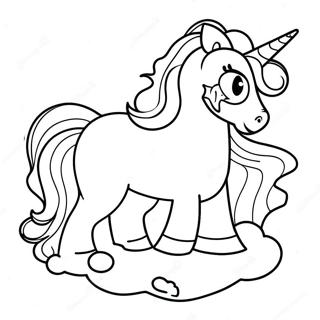 Caca De Unicornio Páginas para colorear