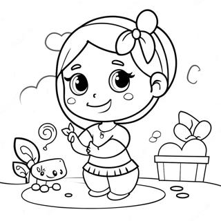 Pagina Para Colorear De Like Nastya Png Jugando Con Amigos Páginas Para Colorear