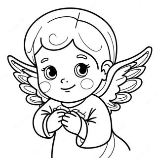 Pagina Para Colorear De Pequeno Angel 139411-70530