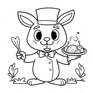 Pagina Para Colorear De Mago Divertido Con Conejo 139512 70616