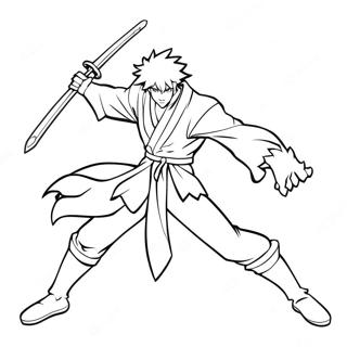 Pagina Para Colorear De Ichigo Con Espada 139590-70674