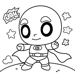 Pagina Para Colorear Del Kwami Superheroe 139615-70693