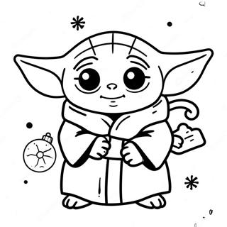 Pagina Para Colorear De Baby Yoda En Navidad 139639-70712