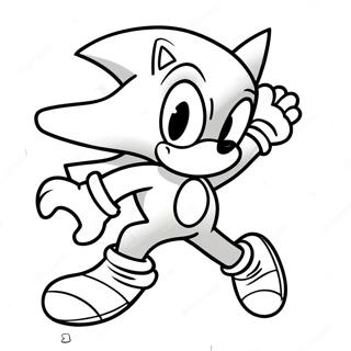 Sombra Sonic Corriendo Rapido Pagina Para Colorear 14054-3066