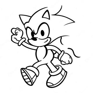 Sombra Sonic Corriendo Rapido Pagina Para Colorear 14054-3068