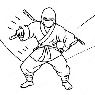 Ninja Sigiloso En Sombras Pagina Para Colorear 14151-3085