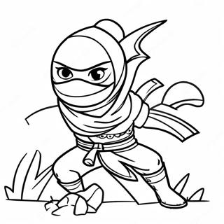 Ninja Sigiloso En Sombras Pagina Para Colorear 14151-3087