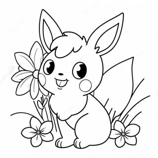 Eevee Páginas Para Colorear