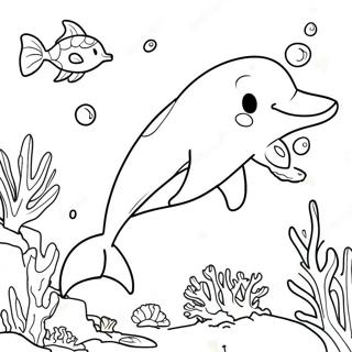 Delfín Páginas para colorear