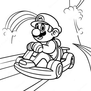 Mario Kart Páginas Para Colorear