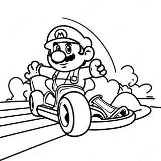 Pagina Para Colorear De Mario Kart Rainbow Road 14619-3186