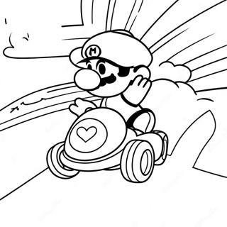 Pagina Para Colorear De Mario Kart Rainbow Road 14619-3187