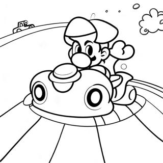 Pagina Para Colorear De Mario Kart Rainbow Road 14619-3188