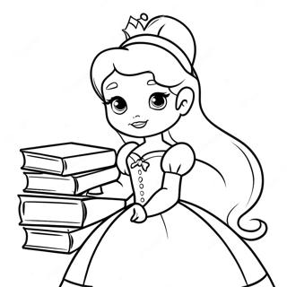 Bella Real Con Libros Para Colorear 1548 1276