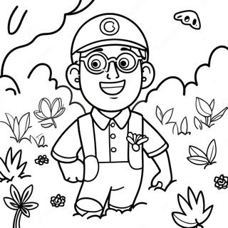 Blippi Explorando La Naturaleza Pagina Para Colorear 16261-3549