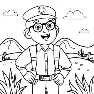 Blippi Explorando La Naturaleza Pagina Para Colorear 16261-3550