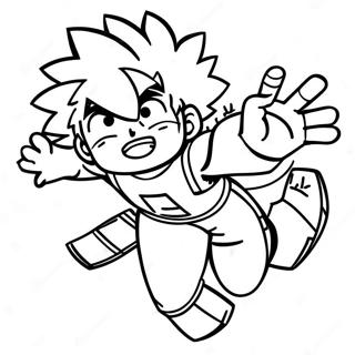 Pagina Para Colorear De Izuku Midoriya En Accion 16633-3628