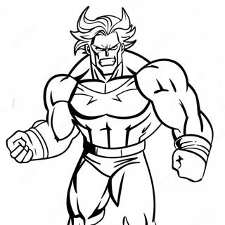 Pagina Para Colorear De All Might En Pose Heroica 16634-3630