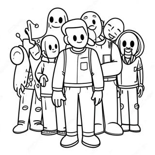 Among Us Páginas para colorear