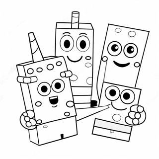 Numberblocks Páginas Para Colorear