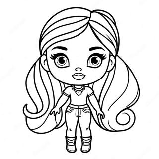 Pagina Para Colorear De Muneca De Moda Bratz 17710-3866