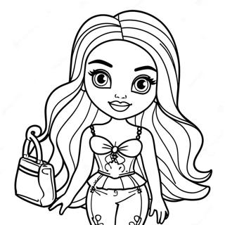 Pagina Para Colorear De Muneca De Moda Bratz 17710-3867