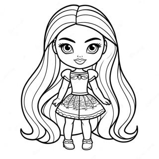 Pagina Para Colorear De Muneca De Moda Bratz 17710-3868