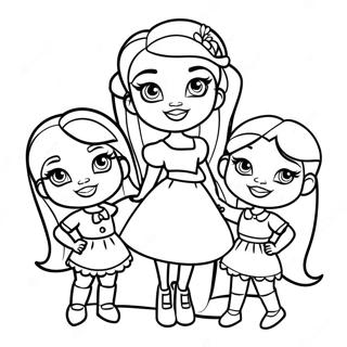 Pagina Para Colorear De Amigas Bratz Divirtiendose 17711-3870