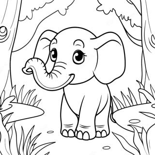 Elefante Páginas para colorear