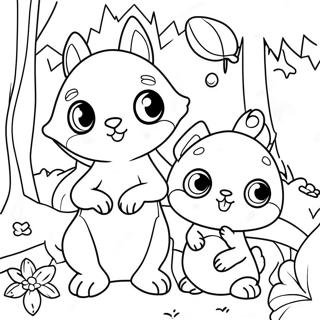 Pagina Para Colorear De Dulces Criaturas Del Bosque 18998-4154