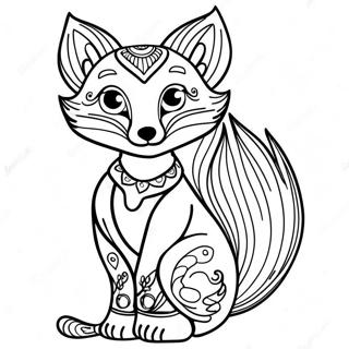 Pagina Para Colorear De Colas De Zorro Caprichoso 19262-4212