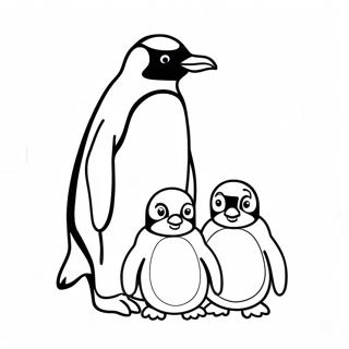 Pagina Para Colorear De Familia De Pinguinos Adorables 19915 4351